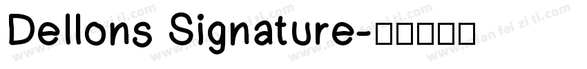 Dellons Signature字体转换